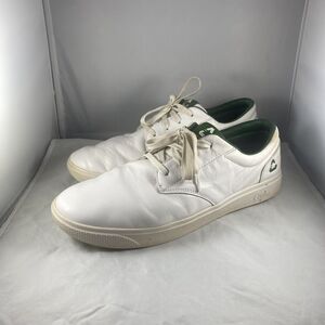 Travis Mathew Cuater The Wildcard Leather Golf Shoes White Size 12